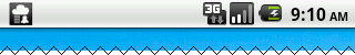Notification in the status bar